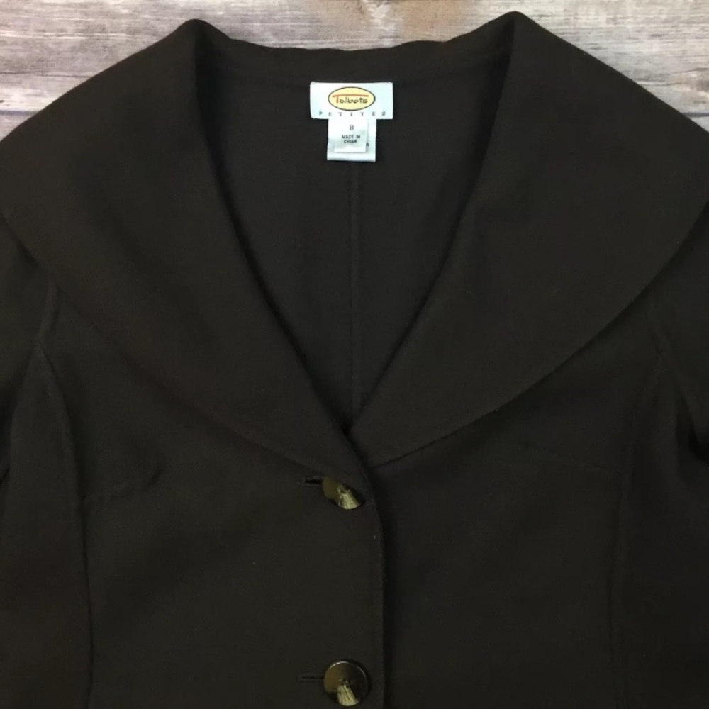 Talbots Two Button Wool Stretch Blazer Jacket - image 3